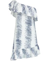 blonde gone rogue - Summer Escape Dress With Ruffles In Print - Lyst