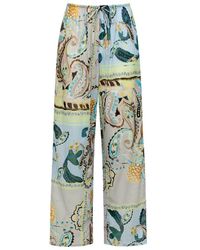 Montce - St. Barths Floral Drawstring Wide-Leg Pant - Lyst