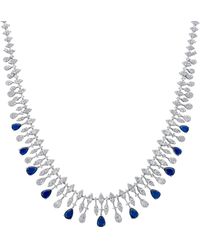 LÁTELITA London - Duchess Sapphire Statement Necklace - Lyst