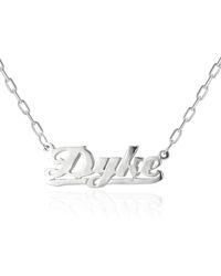 Cartography - Dyke Nameplate Necklace - Lyst