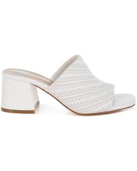 Rag & Co - Morgana Woven Raffia Slip Ons - Lyst