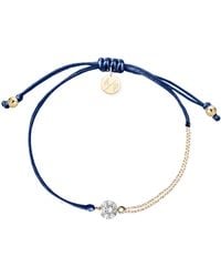 Adriana Pappas Designs - Cz Solitaire Bracelet On Colored Cord - Lyst