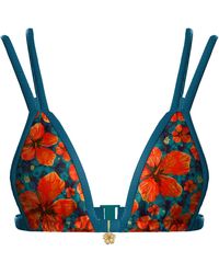 Blackbough Swim - Minna Double Strap Triangle Top Paradise Blooms - Lyst