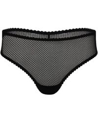Daily Underwear - Brazilian Panties Noir - Lyst