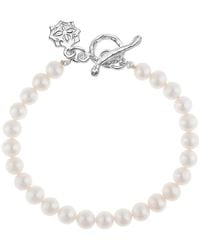 Dower & Hall - Timeless Medium Freshwater Pearl Bracelet - Lyst