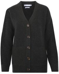 Paul James Knitwear - Lambswool V Neck Ribbed Layla Cardigan With Pockets - Lyst