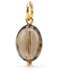 Jaredjamin - Smoky Quartz Pebble Necklace Pendant Charm - Lyst