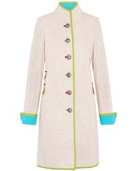 Beatrice von Tresckow - Neutrals Oatmeal Linen Cavalier Jacket - Lyst