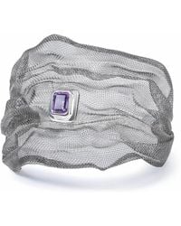 German Kabirski - Kinui Limited Edition & Titanium Mesh Bracelet With Natural Amethyst - Lyst
