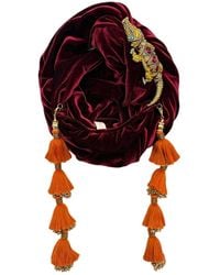 Julia Clancey - Malbec Ruby Alligator Dorado Turban - Lyst