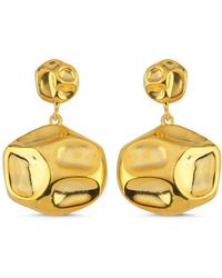 LINYA JEWELLERY - Lora Dangle Round Amorphous Earring - Lyst