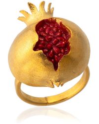 Milou Jewelry - Pomegranate Adjustable Ring - Lyst