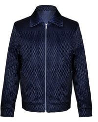 DAVID WEJ - Washington Aviator Jacquard Jacket - Lyst
