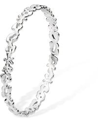 Lucy Quartermaine - Sterling Thin Splash Bangle - Lyst