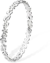 Lucy Quartermaine - Sterling Thin Splash Bangle - Lyst