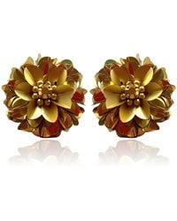 PINAR OZEVLAT - Blossom Studs Two Tone - Lyst