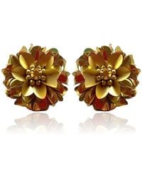 PINAR OZEVLAT - Blossom Studs Two Tone - Lyst