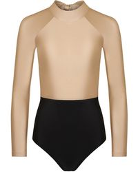 Paola Amador - Neutrals Bodysuit Swimsuit Surf Cream - Lyst