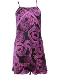 Monzlapur New York - Silk Serpent Noir Dress - Lyst