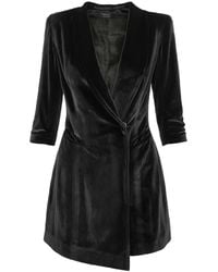 AVENUE No.29 - Asymmetric Velvet Blazer Dress - Lyst