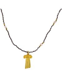 1610Istanbul - Ionic Column Pearl Gemstones Necklace - Lyst