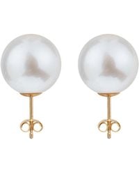 Ora Pearls - Large Pearl Studs Earrings - Lyst