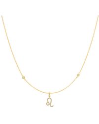 Lavani Jewels - Zodiac Horoscope Sign Leo Symbol Necklace - Lyst