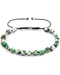 Anchor and Crew - Natural Tree Agate Ralph & Stone Skinny Macrame Bracelet - Lyst