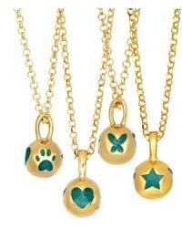 Myrto Katramadou Jewellery - Melina Pendant-Plated Pine- Paw, Heart, Butterfly, Star - Lyst