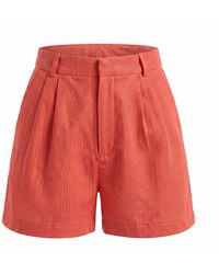 Yumi Kim - Piko Tangerine Linen Short - Lyst