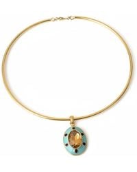 By Virgo - Gemma Blu Choker - Lyst