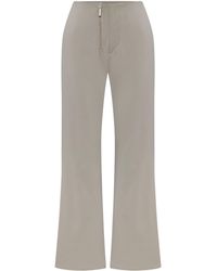 Pcfg - Neutrals Cotton Woven Regular Fit Flare Pant - Lyst