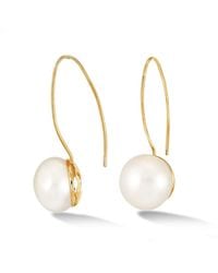 Dower & Hall - Long Luna Pearl Earrings - Lyst
