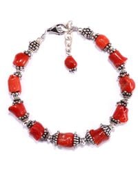 Mineralgems•Studio - Dark Coral Bracelet - Lyst