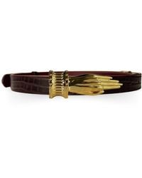 Indigolush - Gilded Lure Hand Buckle Belt Cherry - Lyst