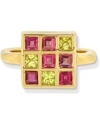 Jewelbird - Sapphire & Tourmaline Ring - Lyst