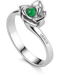 Unaloe - Magnifica Ring Tarnished Sterling Emerald - Lyst