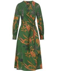 Marianna Déri - Autumn Leaves Wrap Dress - Lyst