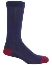 Peper Harow - Made in England - Pin Stripe Socks - Lyst