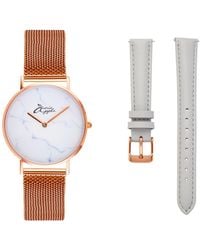 Bermuda Watch Company - Annie Apple Jumeriah Marble/Rose/ Interchangeable - Lyst
