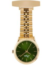 Bermuda Watch Company Annie Apple Callista Emerald/gold Link - Metallic