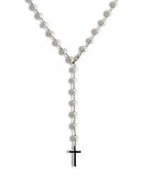 Leni James - The Calista Convertible Pearl Rosary Necklace - Lyst