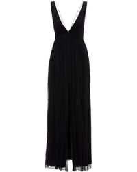 Nissa - V-Neck Silk Maxi Dress - Lyst