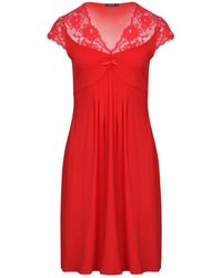 Oh!Zuza - Classy Midi Nightdress With Lace - Lyst