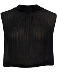 SÉLONE - Ellen Pleated Scarf Top - Lyst