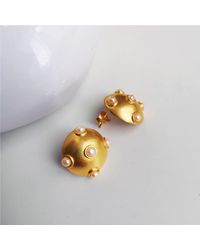 Nowart Jewelry - Pearl Ball Earrings - Lyst