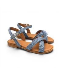 Franchetti Bond - Alicia Italian Raffia Denim - Lyst