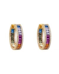 LÁTELITA London - Judy Baguette Hoop Earrings - Lyst