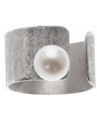 Silver Moon - Pearl Sterling Ring – Eclipse - Lyst