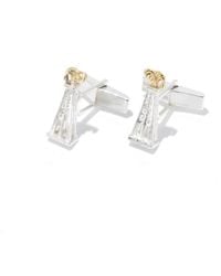 Simon Kemp Jewellers - Oil Derrick Cufflinks Eighteen Carat On Sterling - Lyst